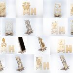 Pack de 17 Soportes para Celulares - Diseños Variados para Corte CNC Láser