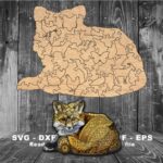 Plantilla SVG para Rompecabezas de Madera Personalizado - Diseño Único para Corte Láser - Imagen 3