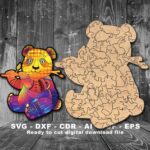 Plantilla SVG para Rompecabezas de Madera Personalizado - Diseño Único para Corte Láser - Imagen 5