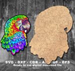 Rompecabezas de madera personalizables - Plantillas SVG para corte láser de animales originales - Imagen 5