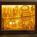 Plantilla 3D para Caja de Luz de Papel - Archivos Digitales para Lámparas de Noche Personalizadas