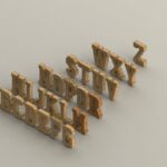 Alfabeto 3D para Corte Láser - Diseños Mecánicos para Proyectos Creativos