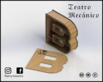 Caja de Regalo Portabotellas Alfabeto 3D para Corte láser - Archivos DXF CNC Download - Imagen 4