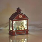 Modelos DXF de Navidad: Lámpara con Casita para Corte Láser CNC - Decoración Festiva