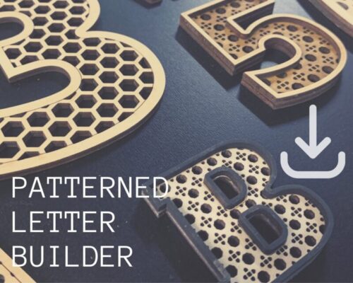 Patrones de Rattan para Letras de Boda - Alfabeto Personalizado para Corte Láser y Decoración