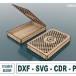Archivos SVG de caja de regalo decorativa para joyería - Diseño vectorial para corte láser en madera