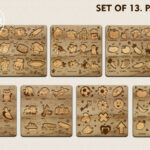 Plantillas de Puzzle para Corte Láser SVG y DXF - Archivos Divertidos para Niños y CNC