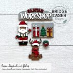 SVG Santa Claus para Corte Láser - Decoraciones Navideñas y Regalos Personalizados - Imagen 2