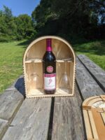 Cajón de vino y copas SVG - Diseño retro para corte láser - Descarga instantánea PDF y SVG - Imagen 8