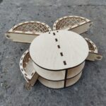 Joyero de Dos Pisos - Caja con Diseño Láser en DXF y CDR para Corte CNC