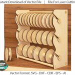 Soporte de cinta para corte por Láser SVG y DXF para CNC - Planos y Patrones Vectoriales