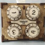 Caja fuerte de combinación: Archivos de corte láser SVG, PDF y CDR para bricolaje y seguridad