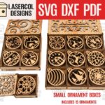 Cajas Decorativas para Adornos Pequeños - Archivos SVG, DXF, PDF y Ai para Corte Láser
