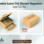 Organizador de Cajones de Madera Corte Láser - Archivo Vectorial SVG, DXF, CDR Descargar