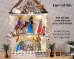 Complemento Reyes Magos: Archivos SVG y PDF para Corte Láser en Decoración Navideña - Imagen 4