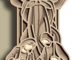SVG Nativity Multicapa para Corte Láser | Archivo 3D Mandala de Contrachapado y Papel - Imagen 6