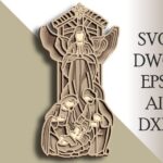 SVG Nativity Multicapa para Corte Láser | Archivo 3D Mandala de Contrachapado y Papel