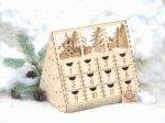 Calendario de Adviento de Madera para Corte Láser - Archivos CDR, DXF y Formatos de Diseño - Imagen 4