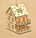 Casas de Navidad para Cortar con Láser - Planos DXF, SVG y CDR para Router CNC - Imagen 3