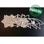 Patrón de Adorno de Navidad en DXF y SVG para Estrella de Belén Iluminada - Diseño para Glowforge - Imagen 8