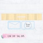 Tarjeta de boda caja SVG para corte láser - Archivos Dxf, Cdr, Eps para descarga instantánea - Imagen 8