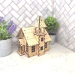 Casa de Navidad para Corte Láser - Plantillas Personalizadas DXF SVG CDR AI para Proyectos Creativos - Imagen 3