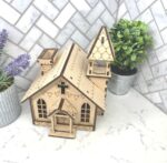 Casa de Navidad para Corte Láser - Plantillas Personalizadas DXF SVG CDR AI para Proyectos Creativos - Imagen 6