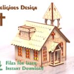 Casa de Navidad para Corte Láser - Plantillas Personalizadas DXF SVG CDR AI para Proyectos Creativos