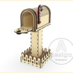 Cartas a Santa - Diseño SVG para Corte Láser y Glowforge, Buzón Norte de Navidad