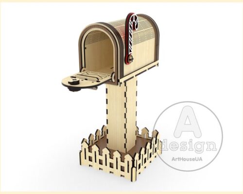 Cartas a Santa - Diseño SVG para Corte Láser y Glowforge, Buzón Norte de Navidad