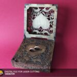 Caja para anillos de boda - Archivos de corte láser SVG, PDF, CDR | Diseño personalizable