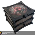 Cajonera digital para corte láser - Archivos SVG, PDF y CDR en varios grosores 3-5 mm