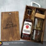 Caja para vino regalo - Archivos de corte láser SVG, PDF y CDR para personalizar tu obsequio