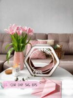 Tarjeta de boda caja SVG para corte láser - Archivos vectoriales descargas instantánea - Crea tu diseño personalizado - Imagen 7