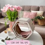 Tarjeta de boda caja SVG para corte láser - Archivos vectoriales descargas instantánea - Crea tu diseño personalizado