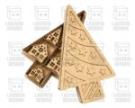 Caja de Adornos de Navidad - Archivos de Corte Láser SVG DXF PDF Ai - Descarga Instantánea para Glowforge - Imagen 7