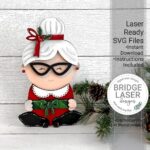 Estante de Navidad Sitter - Archivo SVG para Cortadora Láser Glowforge y Diseños Personalizados - Imagen 4