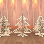Plantillas de Corte Láser: Árboles de Navidad y Copos de Nieve SVG para Cricut y Glowforge