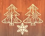 Plantillas de Corte Láser: Árboles de Navidad y Copos de Nieve SVG para Cricut y Glowforge - Imagen 5