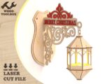 Patrones de corte láser navideños para linternas - Archivos DXF y SVG para CNC
