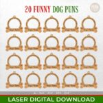 Adorno navideño láser SVG para perros - 51 razas y personalización de nombre, 20 frases divertidas. - Imagen 4
