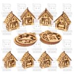 Cajas de adornos navideños cortadas con láser - Archivos SVG, DXF, PDF para Glowforge - Descarga instantánea - Imagen 7