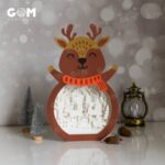 Plantilla SVG de Corte Láser: Linternas de Papel DIY - Papá Noel, Muñeco de Nieve y Reno - Imagen 6