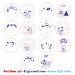 Paquete SVG de Adornos Navideños de Dibujos Animados para Corte Láser - Archivos DXF, AI y EPS - Imagen 5