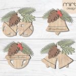Adorno Navideño Vintage de Campana y Cascabel para Corte Láser - Archivo SVG para Glowforge