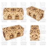 Cajas de adornos navideños cortadas con láser - Archivos SVG, DXF, PDF para Glowforge - Descarga instantánea - Imagen 2