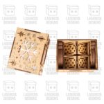 Cajas de adornos navideños cortadas con láser - Archivos SVG, DXF, PDF para Glowforge - Descarga instantánea - Imagen 8