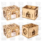 Cajas de adornos navideños cortadas con láser - Archivos SVG, DXF, PDF para Glowforge - Descarga instantánea - Imagen 6