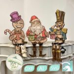 Decoración Navideña en Corte Láser: Papá Noel, Hombre de Jengibre y Cascanueces para un Hogar Acogedor