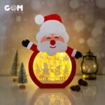 Plantilla SVG de Corte Láser: Linternas de Papel DIY - Papá Noel, Muñeco de Nieve y Reno - Imagen 2